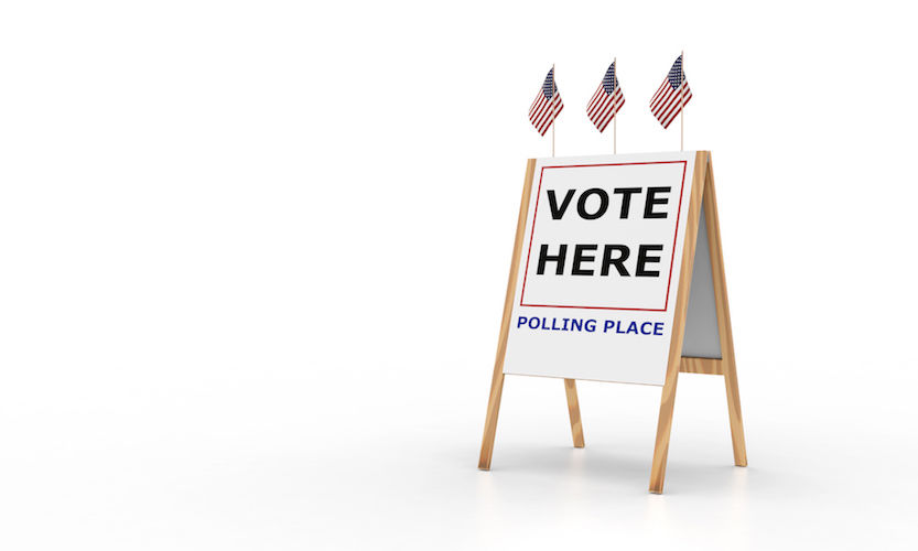 Voting place polls